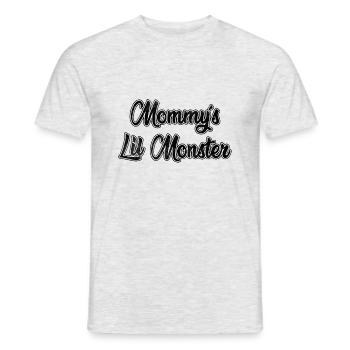Mommy's Lil Monster | Mama's little monster - Men's T-Shirt - heather grey - Front - AI Model Male 178 dark (178cm)