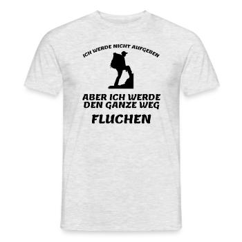 Ich werde nicht aufgeben, aber fluchen - Männer T-Shirt - Grau meliert - Vorne - AI Model Male 178 dark (178cm)