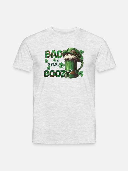 All Irish Irland Kleeblatt Grün St Patricks Day - Männer T-Shirt - Grau meliert