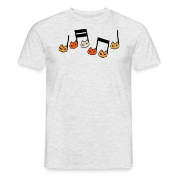 Halloween-Kostüm Party-Musiklehrer - Männer T-Shirt - Grau meliert - Vorne - AI Model Male 178 dark (178cm)
