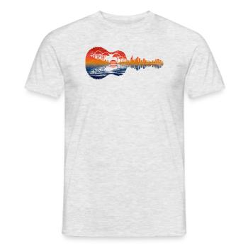 Guitar, Music, Guitar Player, Guitarist - Men's T-Shirt - heather grey - Front - AI Model Male 178 dark (178cm)