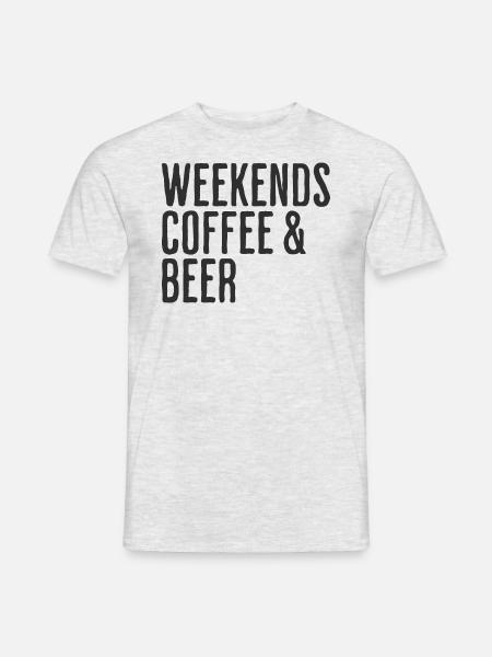 Kaffee- und Bierwochenenden Comedy-Wochenende - Männer T-Shirt - Grau meliert