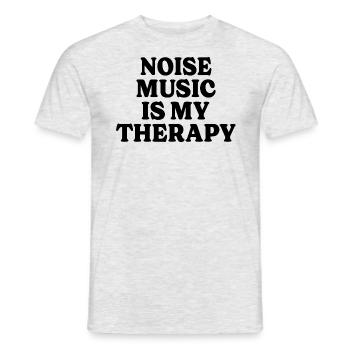 Fan Musique Noise Thérapie Musique Noise - T-shirt homme - gris chiné - Devant - AI Model Male 178 dark (178cm)