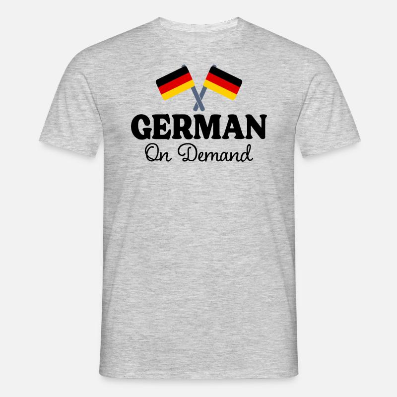 German on request German interpreter - Men's T-Shirt - heather grey