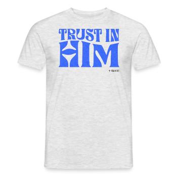 Christianity Christian Bible Verse - Men's T-Shirt - heather grey - Front - AI Model Male 178 dark (178cm)