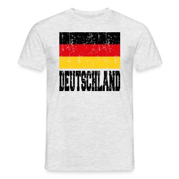 Allemagne - T-shirt homme - gris chiné - Devant - AI Model Male 178 dark (178cm)