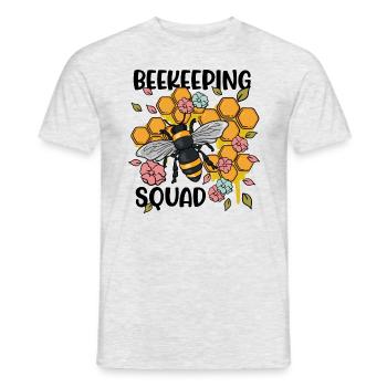 Beekeeper Squad Honey Wildlife Beekeeping - Men's T-Shirt - heather grey - Front - AI Model Male 178 dark (178cm)