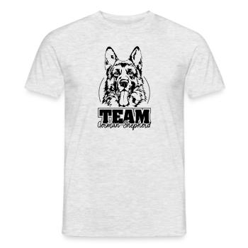 TEAM German Shepherd Dog Sports Dogs IGP Wilsigns - Men's T-Shirt - heather grey - Front - AI Model Male 178 dark (178cm)