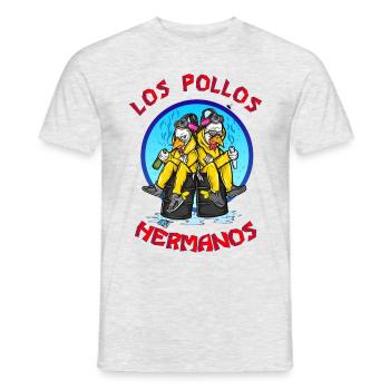 Breaking Bad Los Pollos White Pinkman - Men's T-Shirt - heather grey - Front - AI Model Male 178 dark (178cm)