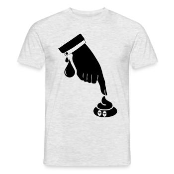 Blak boss - Männer T-Shirt - Grau meliert - Vorne - AI Model Male 178 dark (178cm)