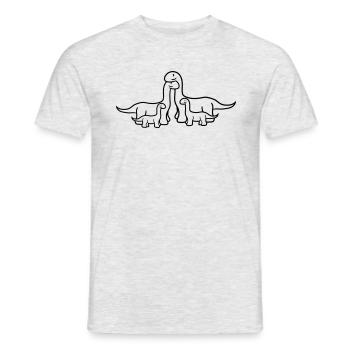 familie geschwister liebe verliebt paar pärchen 2 - Männer T-Shirt - Grau meliert - Vorne - AI Model Male 178 dark (178cm)