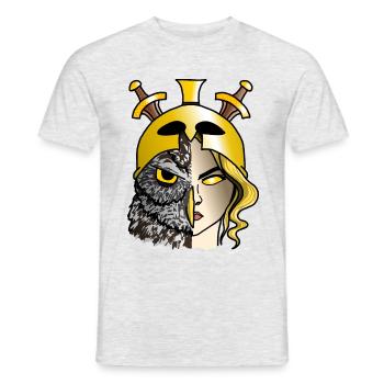Athena - T-shirt homme - gris chiné - Devant - AI Model Male 178 dark (178cm)