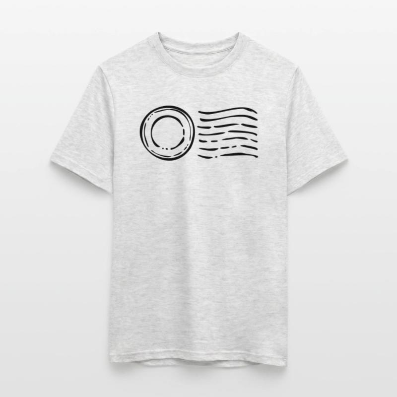 Cachet de la poste timbre Cachet de la poste T-shirt homme