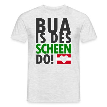 Austrian dialect Dialect Nice - Men's T-Shirt - heather grey - Front - AI Model Male 178 dark (178cm)