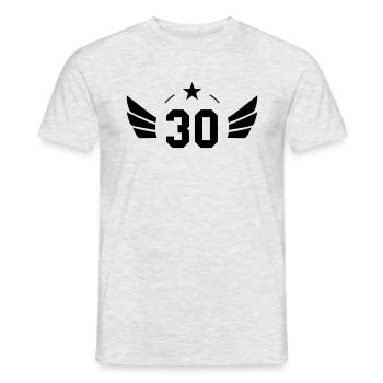 30 Years - Männer T-Shirt - Grau meliert - Vorne - AI Model Male 178 dark (178cm)