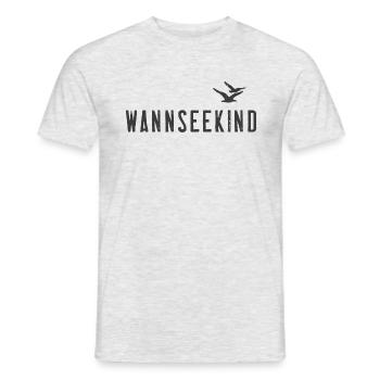 Wannseekind Waldbad Wannsee Outfit See Baden - Männer T-Shirt - Grau meliert - Vorne - AI Model Male 178 dark (178cm)