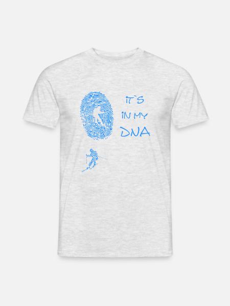 Ski fahren - Männer T-Shirt - Grau meliert