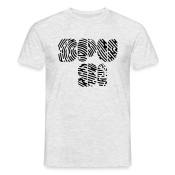 SpuSi - Men's T-Shirt - heather grey - Front - AI Model Male 178 dark (178cm)