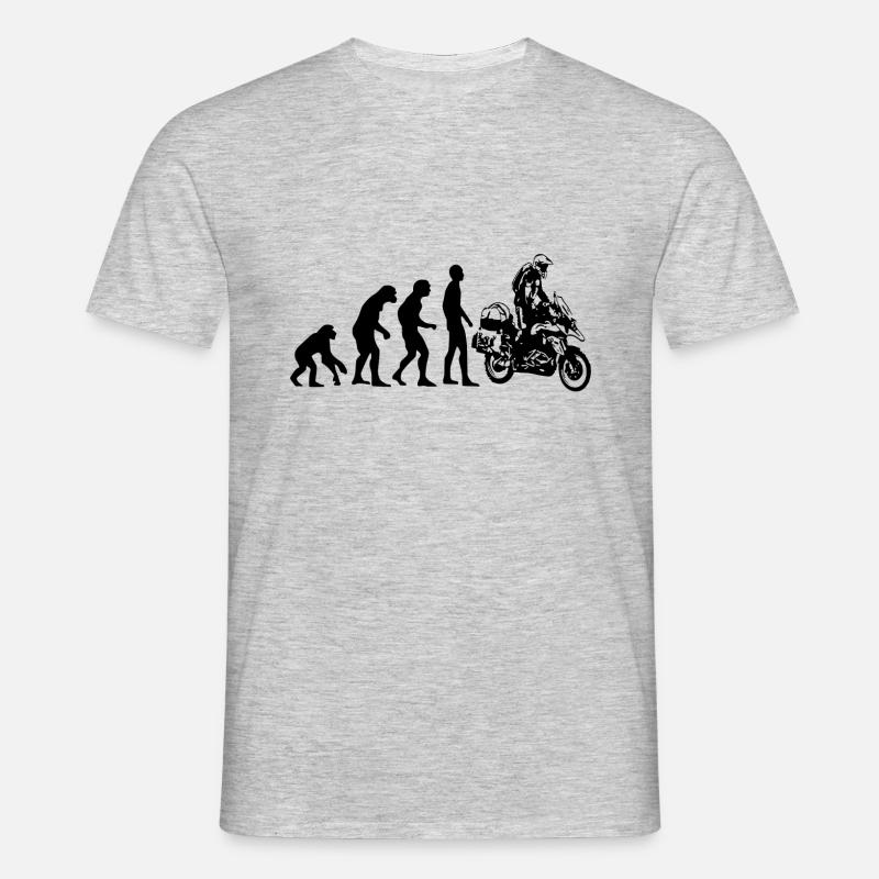 Human Evolution Enduro - Men's T-Shirt - heather grey
