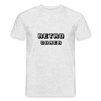 Arcade retrogamer black - Men's T-Shirt - heather grey - Front - AI Model Male 178 dark (178cm)