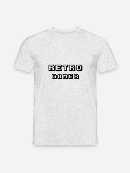 Arcade retrogamer black - Men's T-Shirt - heather grey