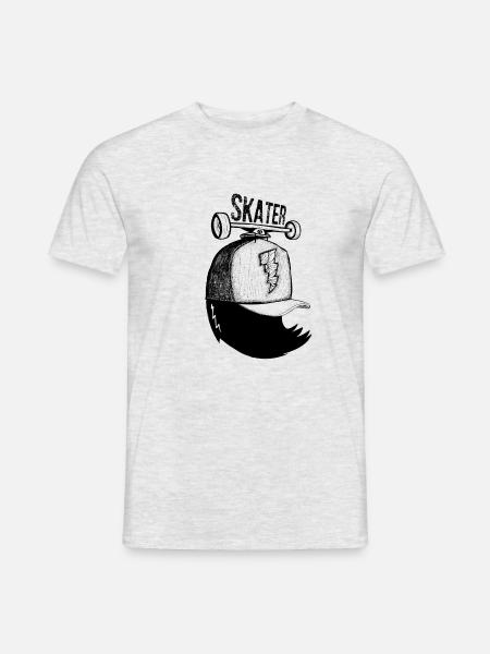 skater - Men's T-Shirt - heather grey