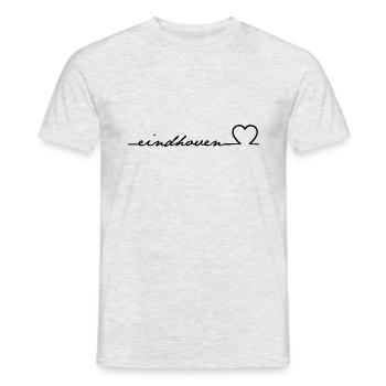 Eindhoven en Hollande Pays-Bas nous aimons coeur - T-shirt homme - gris chiné - Devant - AI Model Male 178 dark (178cm)