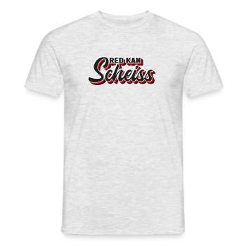 Red kan Scheiss - Männer T-Shirt - Grau meliert - Vorne - AI Model Male 178 dark (178cm)