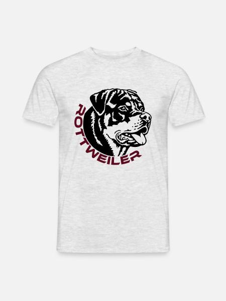 570 Rottweiler dog - Men's T-Shirt - heather grey