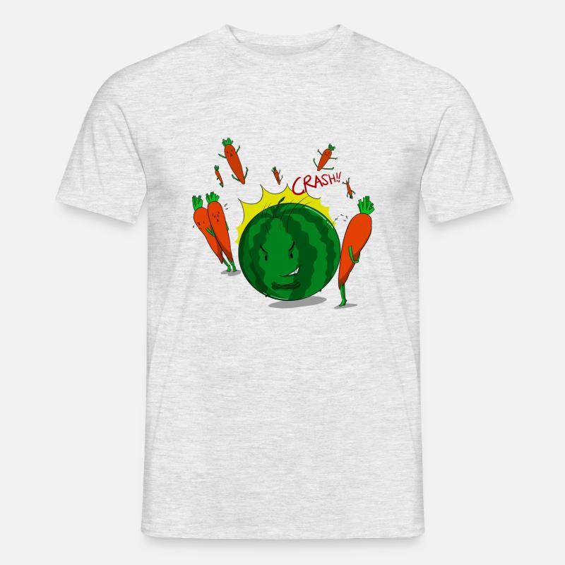 Melonen Bowling - Männer T-Shirt - Grau meliert