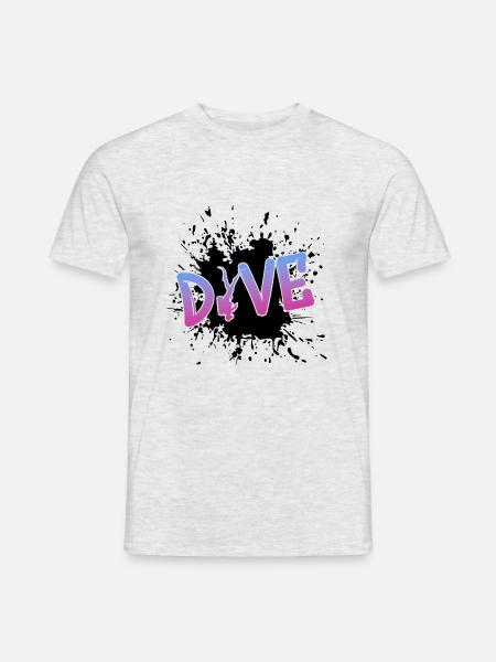 tauchen dive diver - Männer T-Shirt - Grau meliert