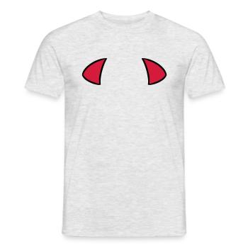 Ears devil ears oreilles diable - Men's T-Shirt - heather grey - Front - AI Model Male 178 dark (178cm)