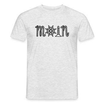 Moin - Männer T-Shirt - Grau meliert - Vorne - AI Model Male 178 dark (178cm)
