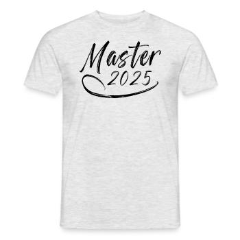 Master 2025 - Männer T-Shirt - Grau meliert - Vorne - AI Model Male 178 dark (178cm)