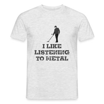 Sondler sondeln sondeur viseur cadeau 0547 - T-shirt homme - gris chiné - Devant - AI Model Male 178 dark (178cm)