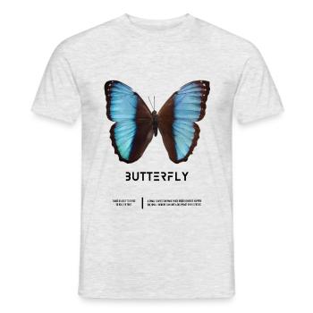 Théorie du chaos papillon-papillon Théorie du chaos - T-shirt homme - gris chiné - Devant - AI Model Male 178 dark (178cm)