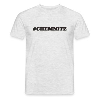 #Chemnitz Allemagne de l’Est - T-shirt homme - gris chiné - Devant - AI Model Male 178 dark (178cm)