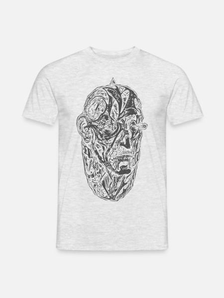 "Egg" (grau) - Männer T-Shirt - Grau meliert
