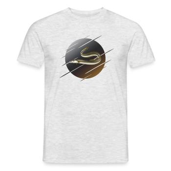 Eel fishing worm fish - Men's T-Shirt - heather grey - Front - AI Model Male 178 dark (178cm)