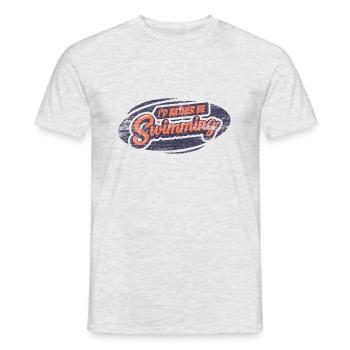 Natation - T-shirt homme - gris chiné - Devant - AI Model Male 178 dark (178cm)