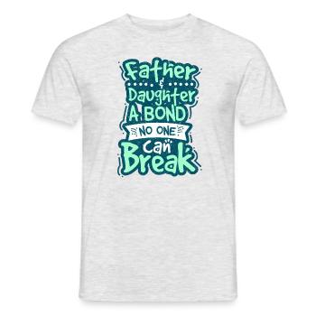 Père et fille - T-shirt homme - gris chiné - Devant - AI Model Male 178 dark (178cm)