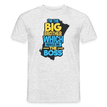 Grand frère - T-shirt homme - gris chiné - Devant - AI Model Male 178 dark (178cm)