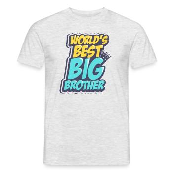 Bester Großer Bruder - Männer T-Shirt - Grau meliert - Vorne - AI Model Male 178 dark (178cm)