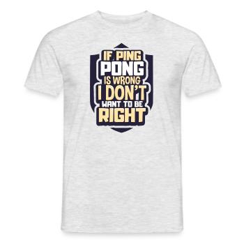 Tennis de table - T-shirt homme - gris chiné - Devant - AI Model Male 178 dark (178cm)