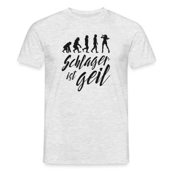 hit - Men's T-Shirt - heather grey - Front - AI Model Male 178 dark (178cm)