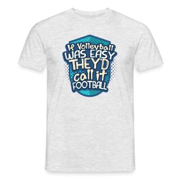 volleyball - Men's T-Shirt - heather grey - Front - AI Model Male 178 dark (178cm)