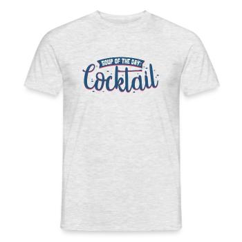cocktail - Men's T-Shirt - heather grey - Front - AI Model Male 178 dark (178cm)