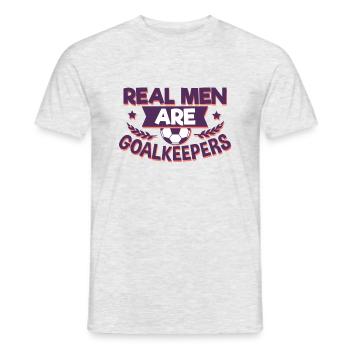 Football gardien - T-shirt homme - gris chiné - Devant - AI Model Male 178 dark (178cm)