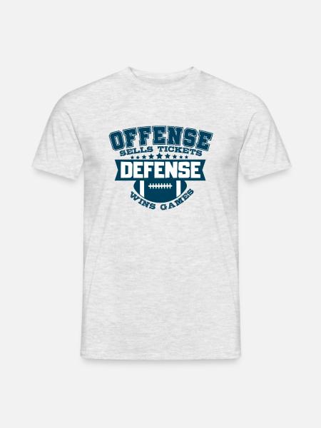 American Football - Männer T-Shirt - Grau meliert