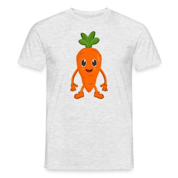 Carotte carotte - T-shirt homme - gris chiné - Devant - AI Model Male 178 dark (178cm)